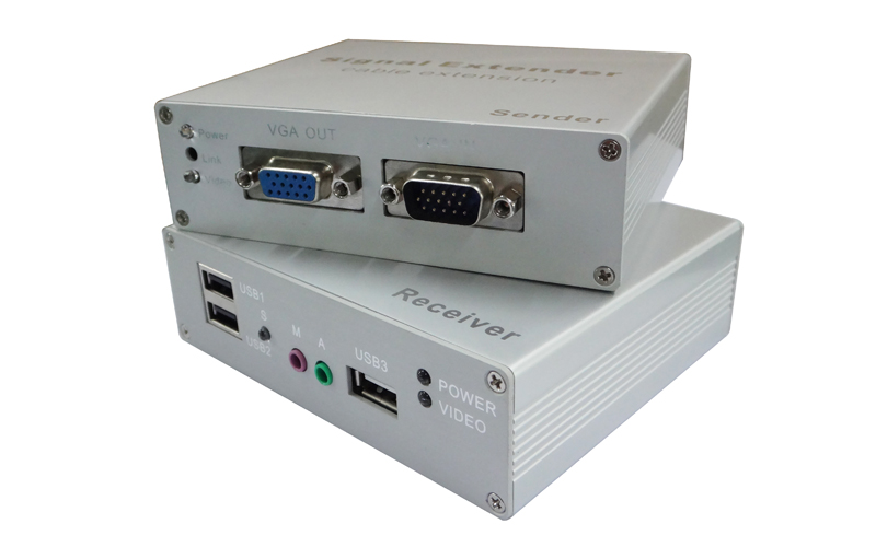 UKVM-50AU( Three USB2.0&VGA extender 50m)
