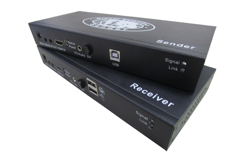 UKHMA-200D(USB&HDMI&Audio/Power&IR Extender 200m)