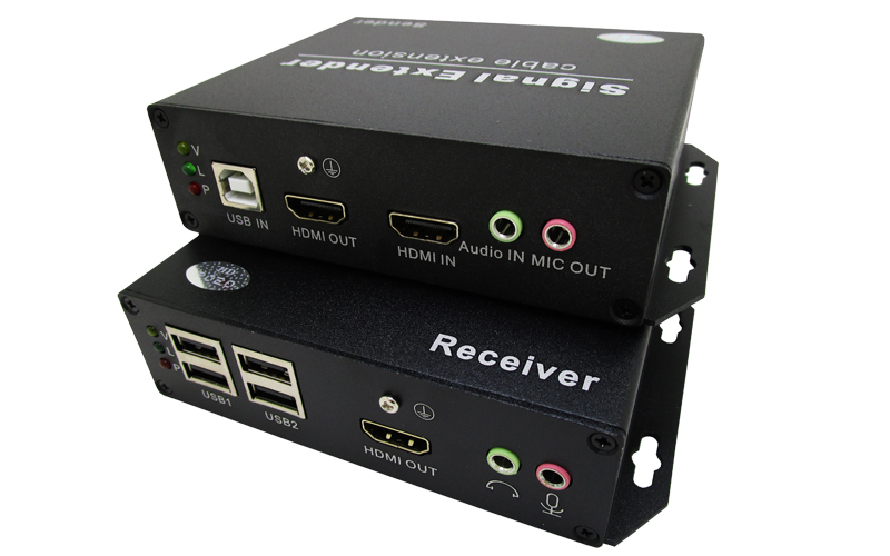 UVOL-3HUAS(HDMI+USB2.0+Two Way Audio+Two Way RS232+IR)High Speed Fiber Extend 20KM