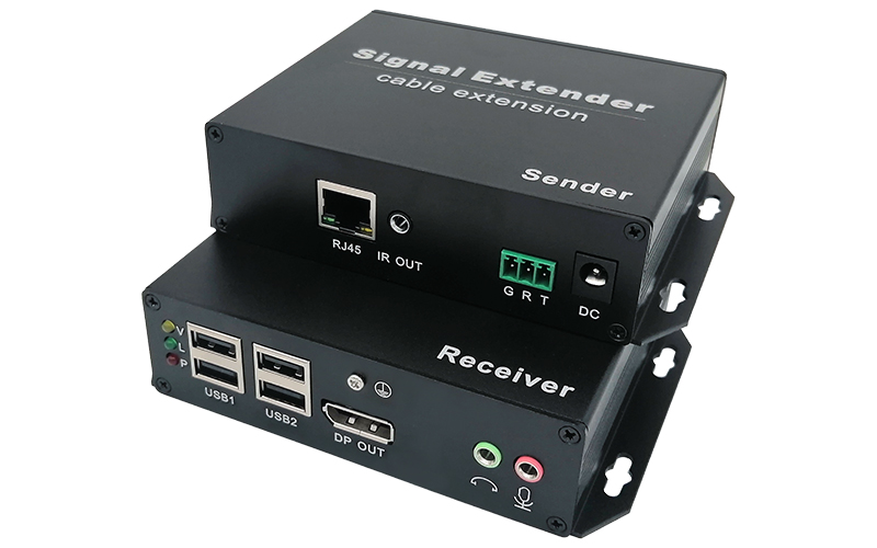 IPDD-120UAS(DP+USB2.0+Two Way Audio+Two Way RS232+IR)High Speed Extender