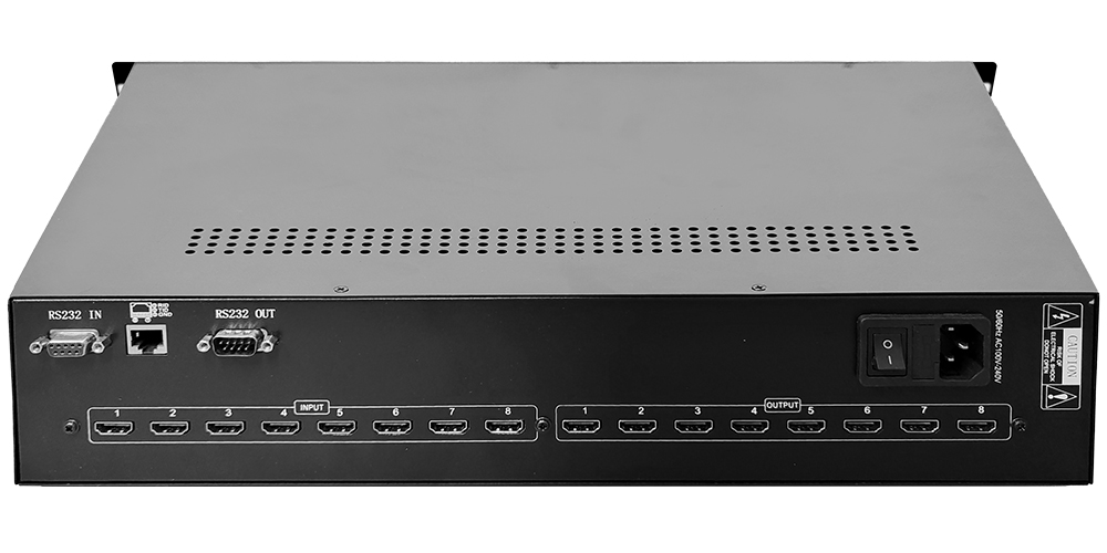 HMX-8x8(HDMI8 into 8 video matrix)