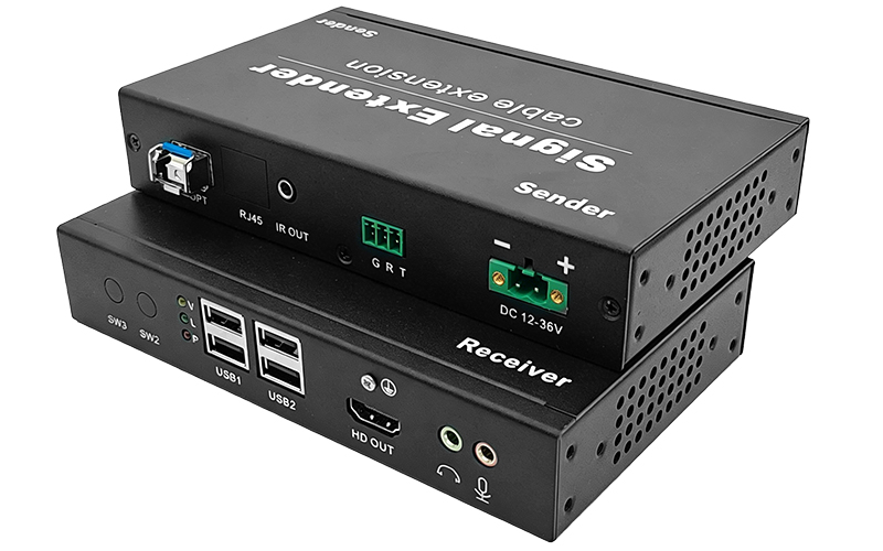 UTO-3HUAS(HDMI+USB2.0+Two Way Audio+Two Way RS232+IR)High Speed Fiber Extend 20KM