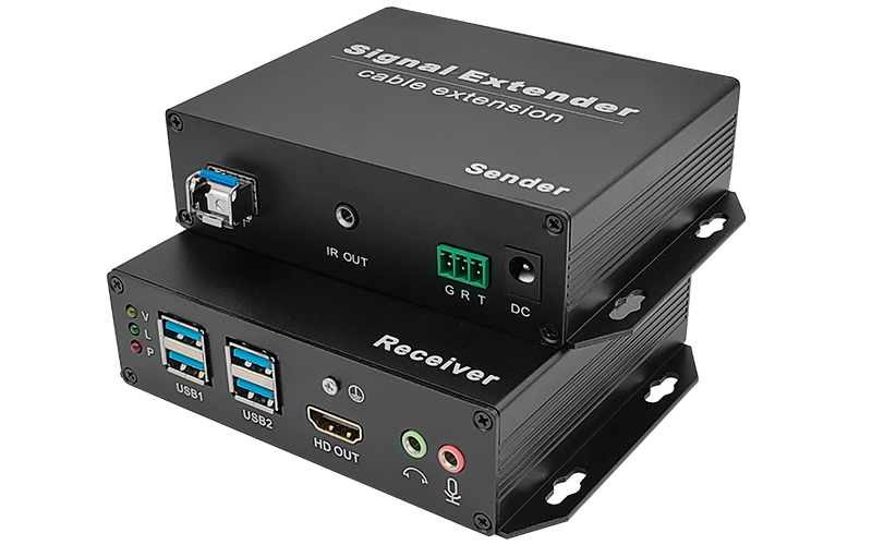 UVO-3HU3AS(HDMI+USB3.0+Two Way Audio+Two Way RS232+IR)High Speed Fiber Extend 20KM